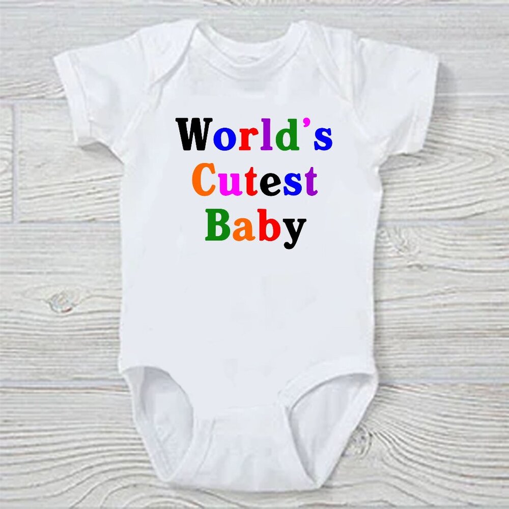 World's Cutest Baby Funny Baby Onesie Custom Printed